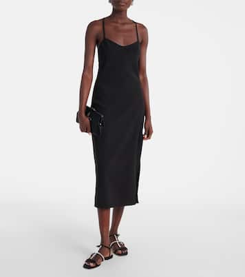 Sandalen Gwyn aus Satin mit Kristallen | Jimmy Choo