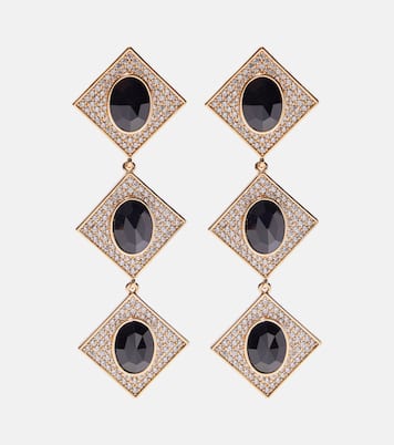 Pendientes largos con cristales | Self-Portrait