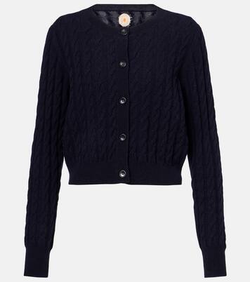 Cable-knit wool and cashmere cardigan | Jardin des Orangers
