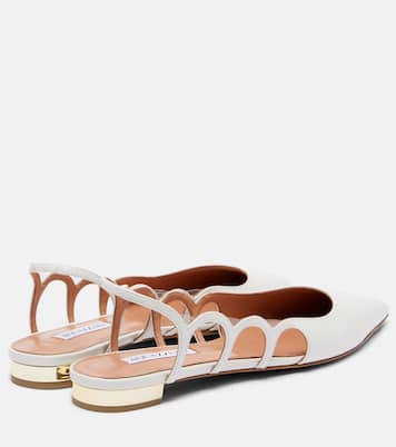 Endless Love leather slingback flats | Aquazzura