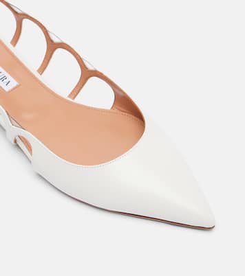 Endless Love leather slingback flats | Aquazzura