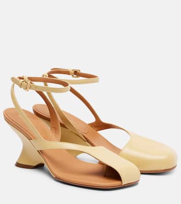 75 leather wedge sandals | Dries Van Noten