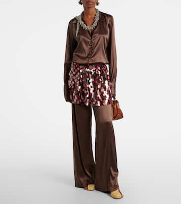 75 leather wedge sandals | Dries Van Noten