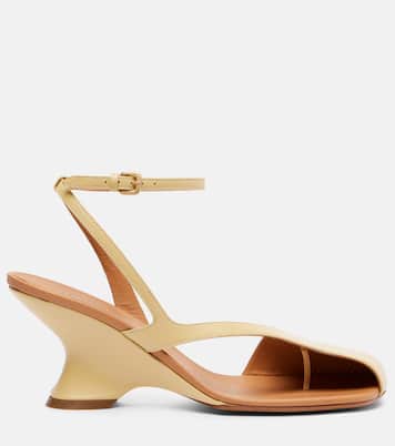75 leather wedge sandals | Dries Van Noten