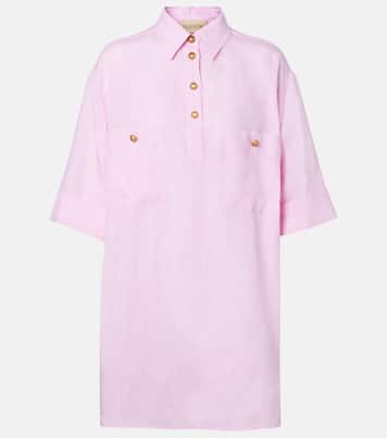 Oversize-Polohemd aus Leinen | Valentino