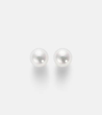 18kt gold earrings with akoya pearls | Mikimoto
