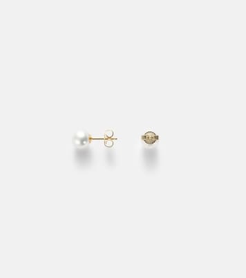 18kt gold earrings with akoya pearls | Mikimoto