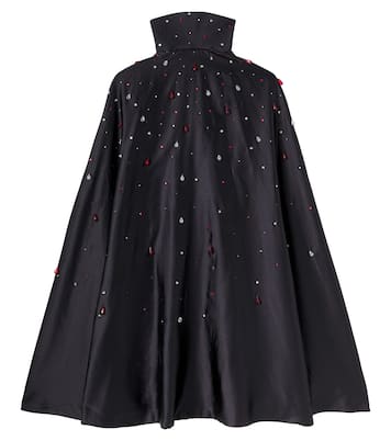 Cape Transylvania en satin à ornements | Tutu Du Monde