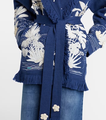 Postcard From Paradise wool cardigan | Alanui