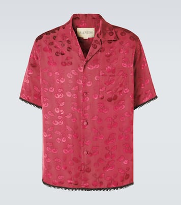 Cherryfic jacquard bowling shirt | Valentino