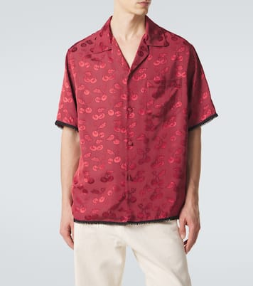 Cherryfic jacquard bowling shirt | Valentino
