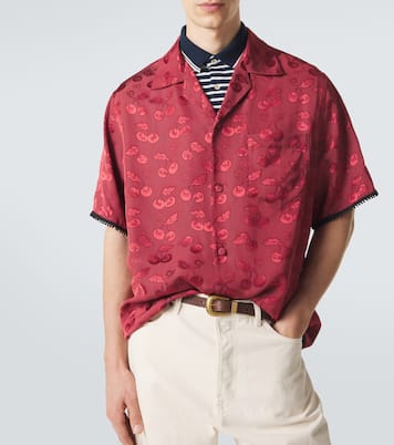 Cherryfic jacquard bowling shirt | Valentino