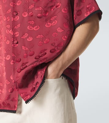 Cherryfic jacquard bowling shirt | Valentino