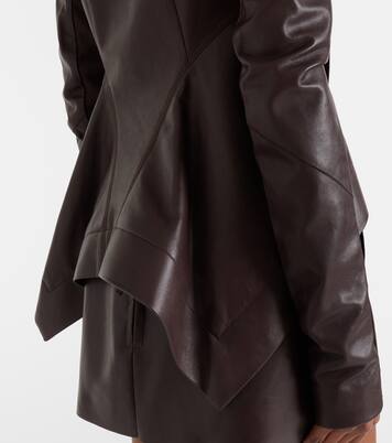 Naska asymmetric leather jacket | Rick Owens