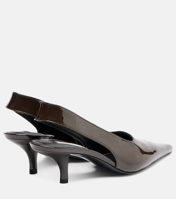 Slingback-Pumps aus Lackleder | Toteme