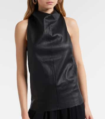 Top Aurea in pelle | Stouls