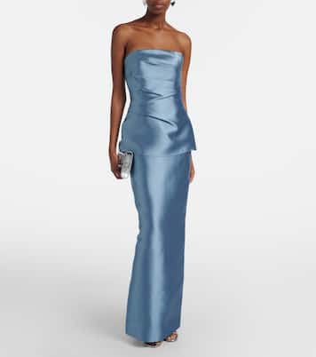 Robe Lucille aus Satin | Solace London