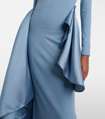 Kiana draped off-shoulder gown | Solace London