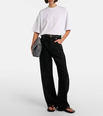 Schultertasche Giorno aus Veloursleder | Bottega Veneta