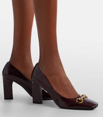 Signora 85 Horsebit leather pumps | Gucci