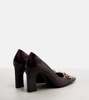 Signora 85 Horsebit leather pumps | Gucci