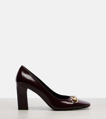 Signora 85 Horsebit leather pumps | Gucci