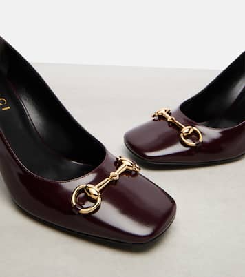 Signora 85 Horsebit leather pumps | Gucci
