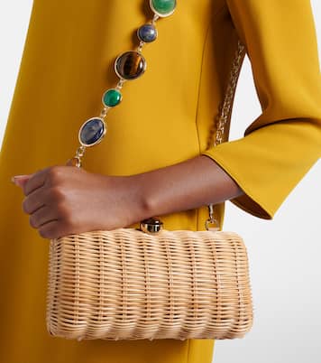 Pochette Poppy en osier à ornements | Judith Leiber Couture