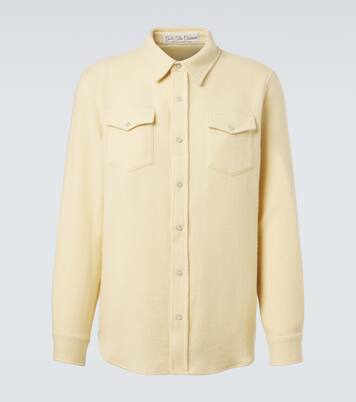 Chemise Daffodil Solid en cachemire et pierres de lune | God's True Cashmere
