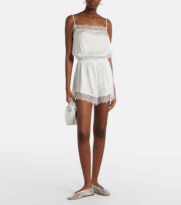 Silvia lace-trimmed romper | Poupette St Barth