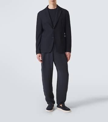 Waffle-knit blazer | Giorgio Armani