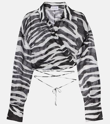 Wickeltop aus Musselin | The Attico