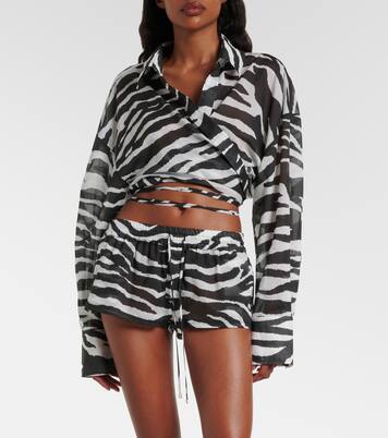 Wickeltop aus Musselin | The Attico