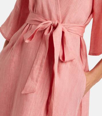 Audacieuse belted linen midi dress | Eres