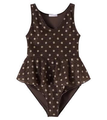 Osemini Lumière polka-dot ruffled swimsuit | Oséree Kids