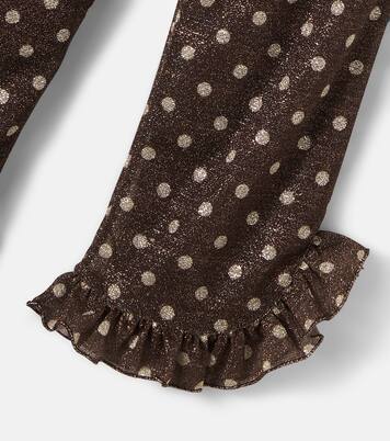 Osemini Lumière polka-dot ruffled pants | Oséree Kids