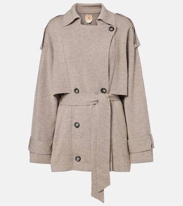 Cropped-Bikerjacke aus Wolle und Kaschmir | Jardin des Orangers