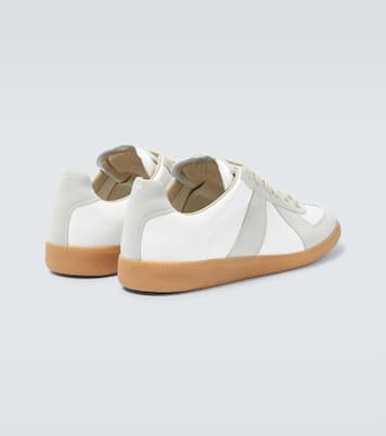Replica leather and suede sneakers | Maison Margiela