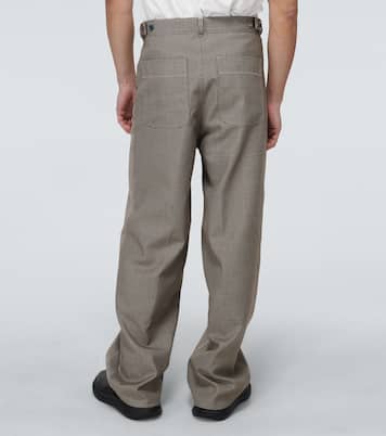 Checked wide-leg pants | Undercover