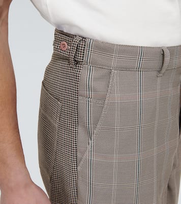 Checked wide-leg pants | Undercover