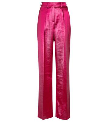 High-Rise-Hose aus Satin | Alexandre Vauthier