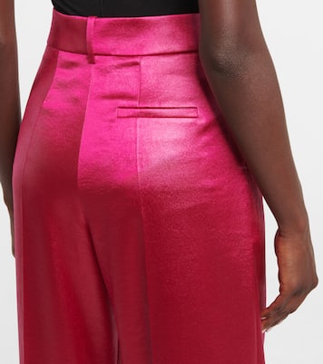 High-Rise-Hose aus Satin | Alexandre Vauthier