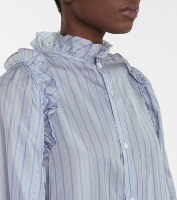 Blouse rayée | Noir Kei Ninomiya