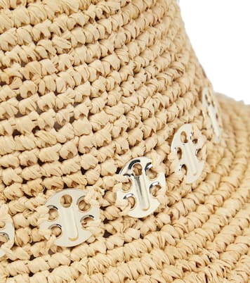 Verzierter Hut aus Raffiabast | Rabanne