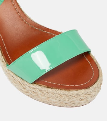 صندل ويدج من الجلد مع تزيين Chocazeppa 120 | Christian Louboutin