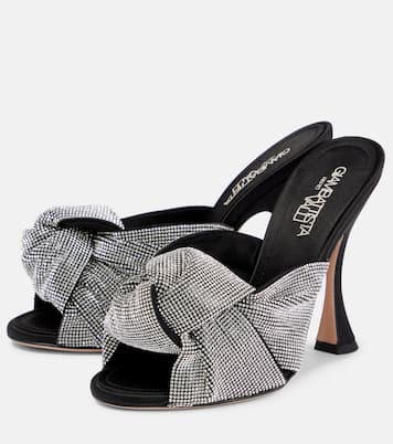 Verzierte Pantoletten aus Satin | Giambattista Valli