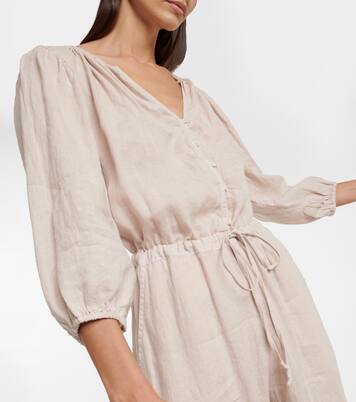 Dione linen jumpsuit | Velvet