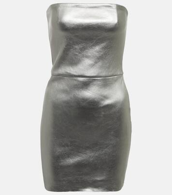 Miniabito bustier Amina in pelle | Stouls