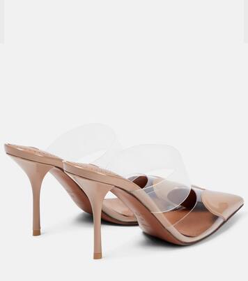 ميولز من الـ PU والجلد اللامع Cœur | Alaïa