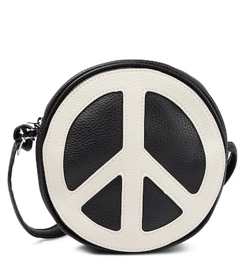 Peace round faux leather crossbody bag | Molo